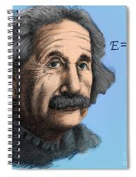 Albert Einstein, German-american #2 Spiral Notebook by Spencer Sutton