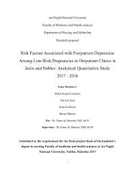 Postpartum (and perinatal) depression can occur during pregnancy and within the first few months after childbirth, but it can also happen after miscarriage and stillbirth. Doc Risk Factors Associated With Postpartum Depression Among Low Risk Pregnancies In Outpatient Clinics In Jenin And Nablus Analytical Quantitative Study Ahmad Daqqa Academia Edu