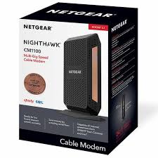 Netgear Nighthawk Cm1100 Docsis 3 1 Cable Modem Cm1100 Netgear In 2020 Cable Modem Netgear Modems