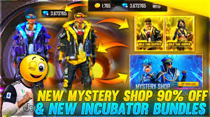 Free fire is the ultimate survival shooter game available on mobile. New Incubator And 90 Discount Mystery Shop In Garena Free Fire Youtube
