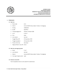 Berdasarkan pengumuman yang sudah dikeluarkan, pendaftaran cpns 2019 fisioterapi mulai. Laporan Kasus Bronkitis Pada An A Ruang Mawar Rsk Ngesti Waluyo Ariana Ariana Academia Edu