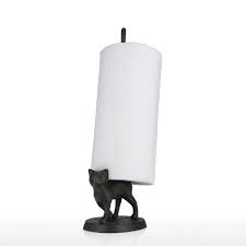 In stock & ready to ship. Tooarts Cast Iron Paper Towel Holder Cat Toilet Paper Holder Free Standing Paper Holder Bathroom Accessory Kitchen Roll Paper Holder