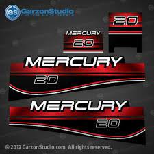 Mercs To The Lake Boat Stickers Custom Decals Outboard