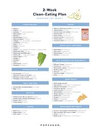 shopping lists for clean eating 2018 popsugar fitness