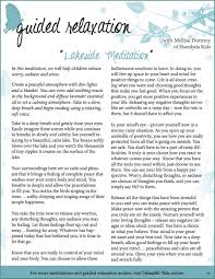 Free Guided Relaxation Script Lakeside Meditation Guided Meditation Scripts Relaxation Scripts Meditation Scripts