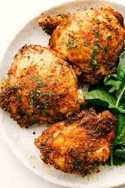 Baked boneless chicken thighs have an easy honey mustard glaze and will never dry out. Crispy And Juicy Air Fryer Chicken Thighs The Recipe Critic