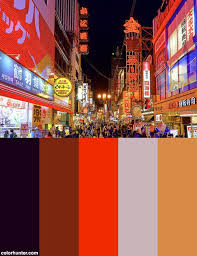 Osaka Japan Color Scheme Color Palette Color Palette