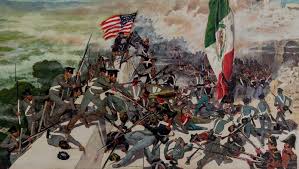 Painted By Mr Charles Mcbarron This Painting Shows The American Assault Upon The Mexican Position Atop Chapu Mexican American War Us Mexican War Mexican Army