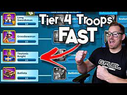 Tier 4 units are only unlocked at city hall level 21. Unlocking All Tier 4 Troops In 10 Minutes Rise Of Civilizations Youtube