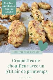 6 Recettes Pour Faire Aimer Le Chou Fleur Aux Enfants Cel A Table Recette Recette Recettes De Cuisine Croquettes De Chou Fleur
