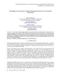 New security systems for transactions are under development and electronic commerce will not provide opportunities, but also risks that companies and consumers will have to. Pdf The Influence Of E Commerce On Strategic Management Practices In A New External Environment Assc Prof Dr Rashad Yazdanifard Academia Edu