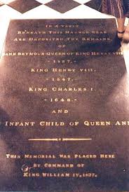 Grave Of King Henry Viii Jane Seymour Charles I And Apparently Infant Child Of Anne Henry Viii English History Tudor History