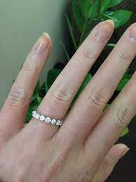 Perfection Round Brilliant Eternity Diamond Ring 3 Carats Delicate And Classic Engagement Ring Wedding Band Eternity Ring Diamond Eternity Ring