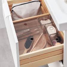 Godmorgon Box With Lid Set Of 5 Smoked Ikea In 2020 Ikea Godmorgon Diy Bathroom Storage Ikea