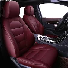 Universal Car Seat Cover In 2020 Leather Car Seat Covers Burgundy Car Car Seats