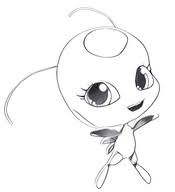A cute red creature with black spots, tikki is always in support of marinette's need to jump into action and fight. Coloring Pages Miraculous Ladybug Morning Kids