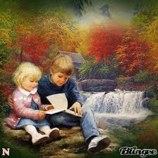 Códigos y descargas de fotos animadas Niño leyendo una historia a ...