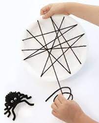 Halloween Paper Plate Craft Ideas Spider Web Craft Halloween Crafts Spider Crafts