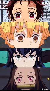 video tanjiro zenitsu inosuke nezuko di 2021 orang animasi anime neko gadis anime