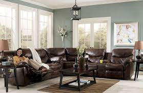 Sec Frontier Canyon Piece Reclining Sectional Sofa Living Room Leather Living Room Sectional Design Dark Brown Couch Living Room