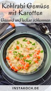 Kohlrabi Karotten Gemuse In Heller Sosse Mit Kartoffelpuree Und Bratwurst Instakoch De Rezept In 2020 Karotten Gemuse Kohlrabi Karotten
