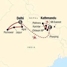 Map of nepal, which is a landlocked conuntry in south asia. Entdecke Indien Nepal In Indien Asien G Adventures