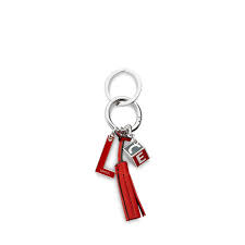 Porte Cles Nine Charms Metal Et Email Nine De Lancel Rouge Porte Cle Lancel Charm S