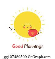 Cartoon sun with eye patches inscription good vector. Good Morning Sunshine Clip Art Royalty Free Gograph