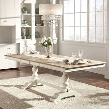 Tribecca Home Mckay Country Antique White Pedestal Extending Dining 991 Liked On Polyvore Country Dining Extendable Dining Table Country Dining Tables