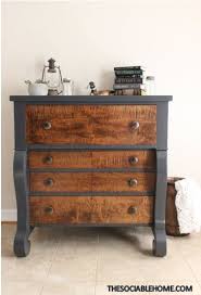 Most Empire Dressers Date Back To The Late 1800s To Early 1900s They Tend To Have A Large Painted Furniture Designs Furniture Makeover Diy Two Tone Furniture