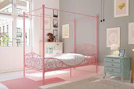 We did not find results for: Amazon Com Dhp Metal Canopy Bed With Sturdy Bed Frame Twin Size Pink Furniture Decor