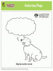 Play pbs kids wash and sing on alexa. Martha Speaks Coloring Page Coloring Home
