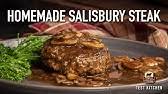 Mtx beef patty served with a mushroom gravy, green beans and whipped red potato. Salisbury Steak Tv Dinner Style Food Wishes Youtube