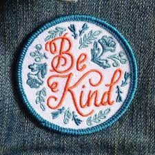 2 5 Round Iron On Embroidered Patch Seriously Be Kind Embroidered Patches Sticker Patches Cute Patches