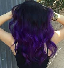 What is the detailed process of dyeing my hair from natural black to light brown? Really Like The Purple Purple Ombre Hair Hair Styles Hair Color Purple