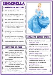 The cinderella quiz has 10 trivia questions about the plot of the fairytale. Cinderella Esl Reading Comprehension Worksheets