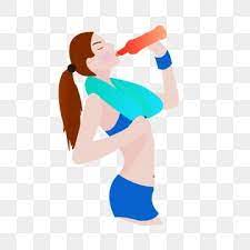 Drinking Water Sport Girl Towel Girl Girl Clipart Png And Vector With Transparent Background For Free Download In 2020 Girl Clipart Towel Girl Clip Art