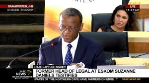 Watch cyril ramaphosa at the state capture inquiry here it's the big one: State Capture Inquiry I Former Eskom Legal Head Suzanne Daniels Continues To Testify Youtube
