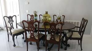 Used Normal Wear Solid Wood Dining Table 8 Chairs And Two Enlarge Extension Good Condition Make An Offer Solid Wood Dining Table Dining Table Furniture