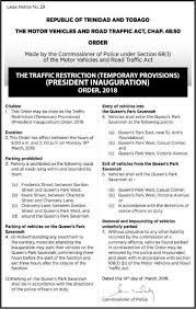 All ships are listed with actual time of arrival and actual time of. Ccn Tv6 On Twitter Traffic Restrictions Take Effect In Port Of Spain For Today S Inauguration Ceremony Of The 6th President Of The Republic Of Trinidad And Tobago Https T Co 9ypuavfivg