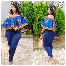 2017 Stunning Ankara Top Styles On Jeans For Trendy Ladies Wedding Digest Naija African Fashion African Fashion Women African Tops For Women
