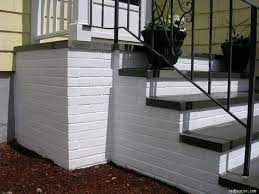 How To Paint Concrete Steps Painted Concrete Porch Brick Porch Brick Steps