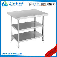 Stainless steel work tables are designed to provide a durable workspace with ample storage. China Competitive Price Stainless Steel Heavy Duty Kitchen Work Table With Wheels China Worktable Restaurant Worktable