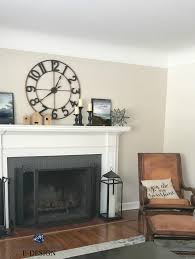 This faux wood mantle will immediately draw your. Kylie M Interiors How To Update Your Fireplace 5 Easy Update Ideas