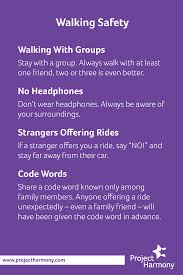 In Response To The Recent Reports Of A Stranger Approaching Students On The Way To School And Or The Park Project Ha Walking Safety Family Support Safety Tips