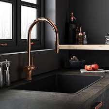 Black and rose gold kitchen ideas. Rose Gold Kitchen Ideas Tap Warehouse