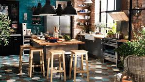 Ambiance Loft New Yorkais Idee De Decoration Ikea Eclectic Kitchen Design Eclectic Kitchen Home
