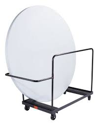 10 capacity storage and transport dolly for 72 round folding tables round folding table public seating vertical storage