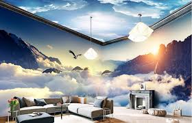 Giving depth to a surface is the challenge that often arises when choosing a wallpaper. Benutzerdefinierte Traum Wolken Und Berge 3d Tapete Wohnzimmer Moderne Bunte Tv Desktop Tapete Hd Mode Tapete Wandbild Wallpaper Mural Hd Wallpaper3d Wallpaper Aliexpress