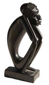Arte Angolana Pensador Coracao Africano